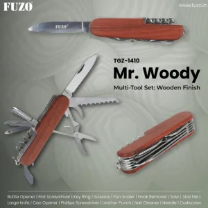 Mr.Woody Multi Tool Set Wooden Finish - TGZ-1410