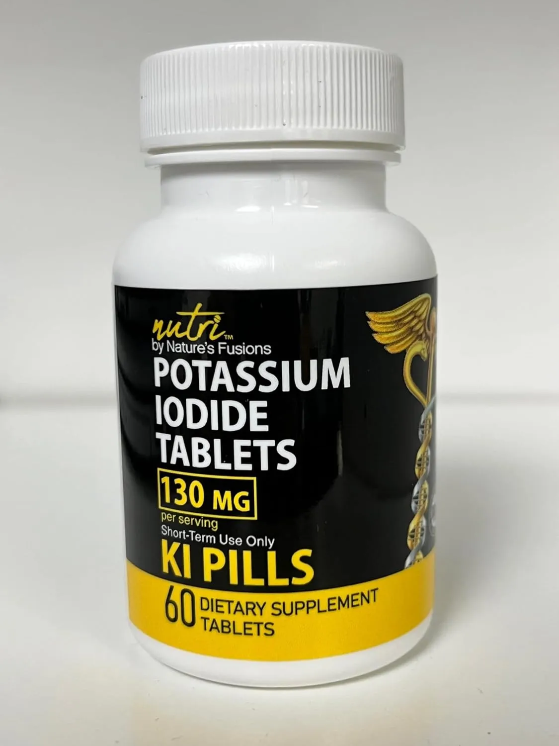 Nature's Fusions Potassium Iodide Tablets 130 mg (Pack of 5) - (300 Tablets) EXP 10/2032 - Ki Pills - YODO Naciente