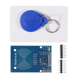 New 2024 3Pcs Kit Mifare Rc522 Reader Module with S50 White Card and Key Ring for Accessories