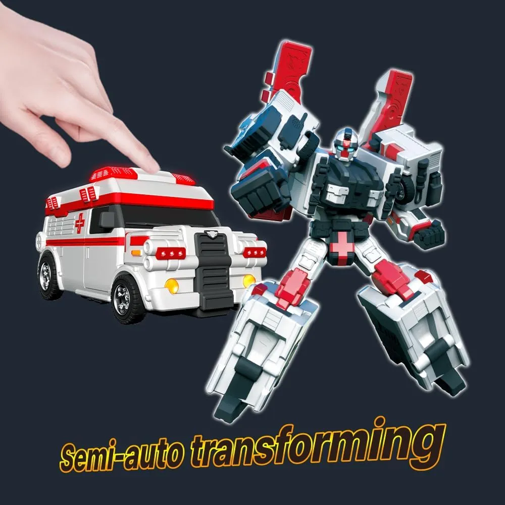 New TOBOT, TOBOT M, Youngtoys Transforming Collectible Vehicle to Robot, Heroes Animation Character Toys for Kids 3 and up Transform Toys Cars, Large Size 6-inch