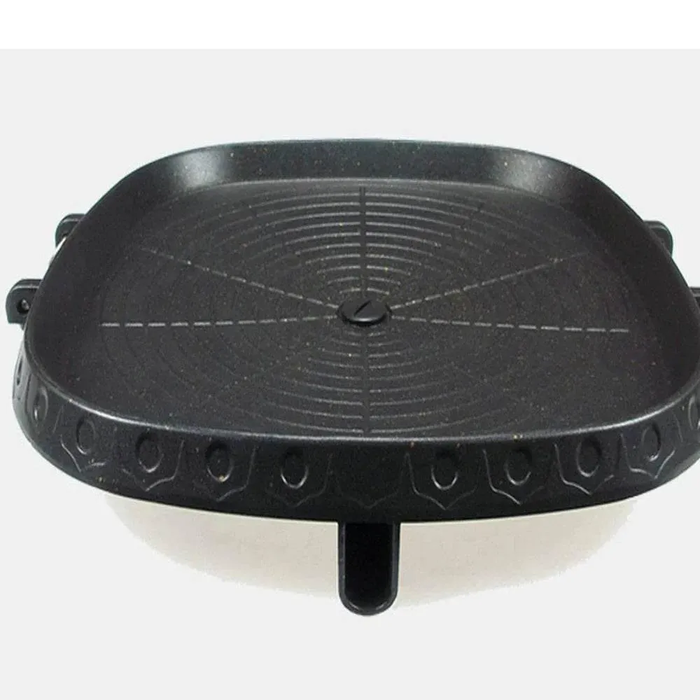 Non-Stick Korean BBQ Grill Pan - Double Layered IndoorOutdoor Cooking
