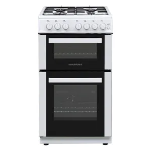 NordMende 50CM Freestanding Twin Cavity LPG Gas Cooker - White | CTG52LPGWH