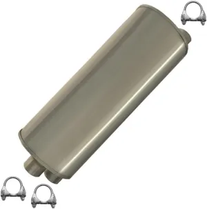 Northeastern Exhaust - Stainless Steel Exhaust Muffler Compatible with 2002-2006 Cadillac Escalade 2001-2006 GMC Yukon 2003-2006 Hummer H2 6.0L