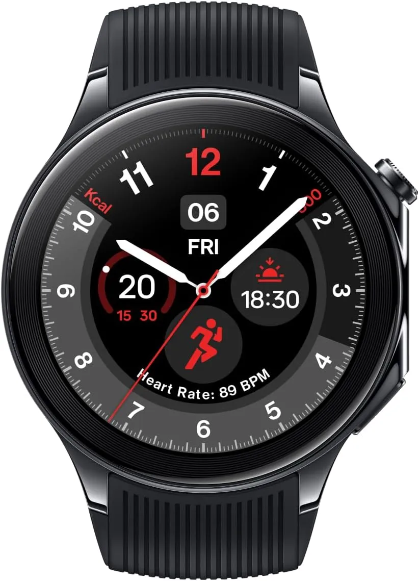 ONEPLUS Watch 2, 32GB, 100-Hour Battery, Health & Fitness Tracking, Sapphire Crystal Design, Dual-Engine, Wear OS by Google