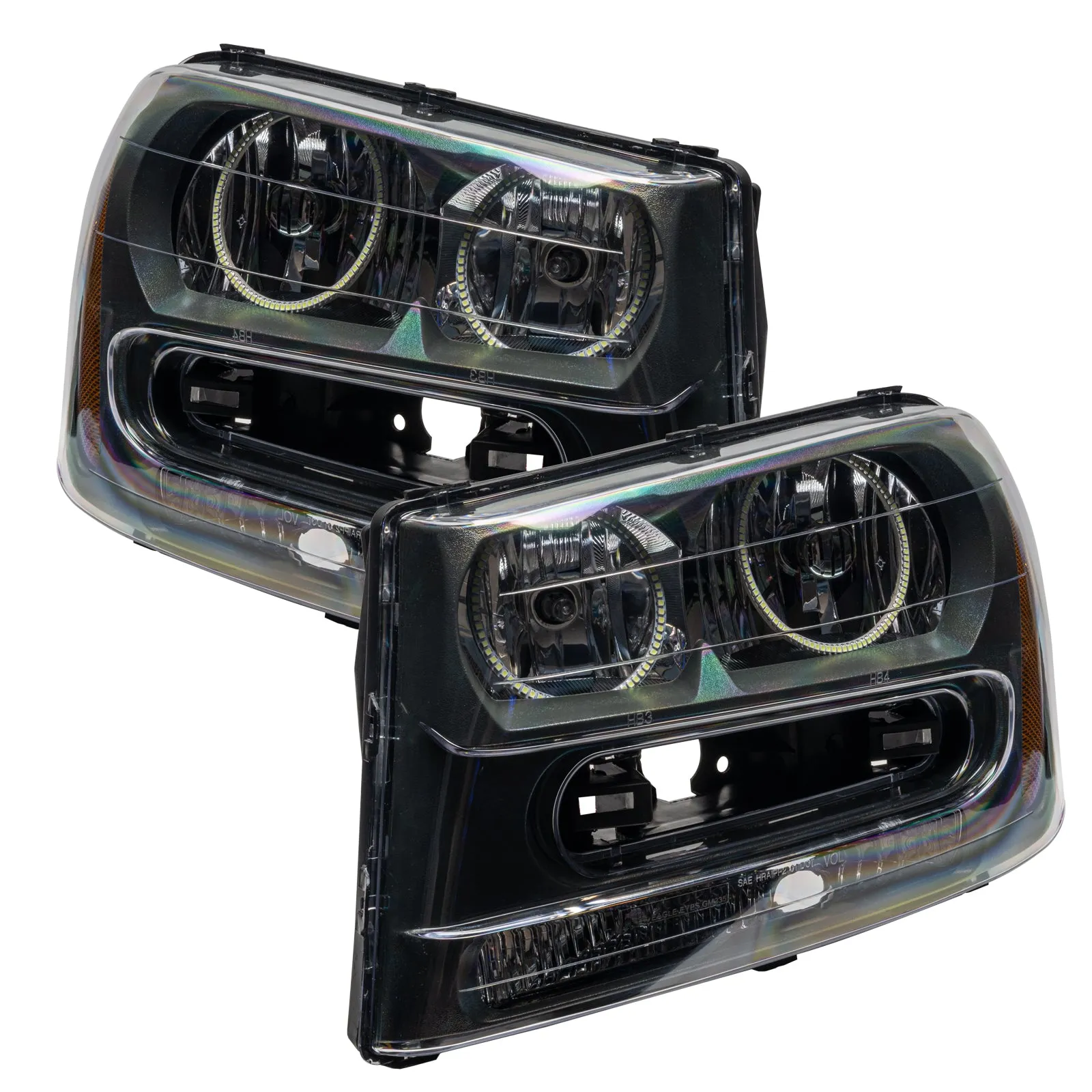 ORACLE Lighting 2002-2009 Chevrolet TrailBlazer Pre-Assembled Halo Headlights