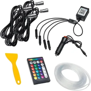 ORACLE Lighting 4236-333 ColorSHIFT Fiber Optic LED Interior Kit fits 2018 2023 Wrangler JL/Gladiator JT - Quality Materials - Integrated Edge for Easier Installation