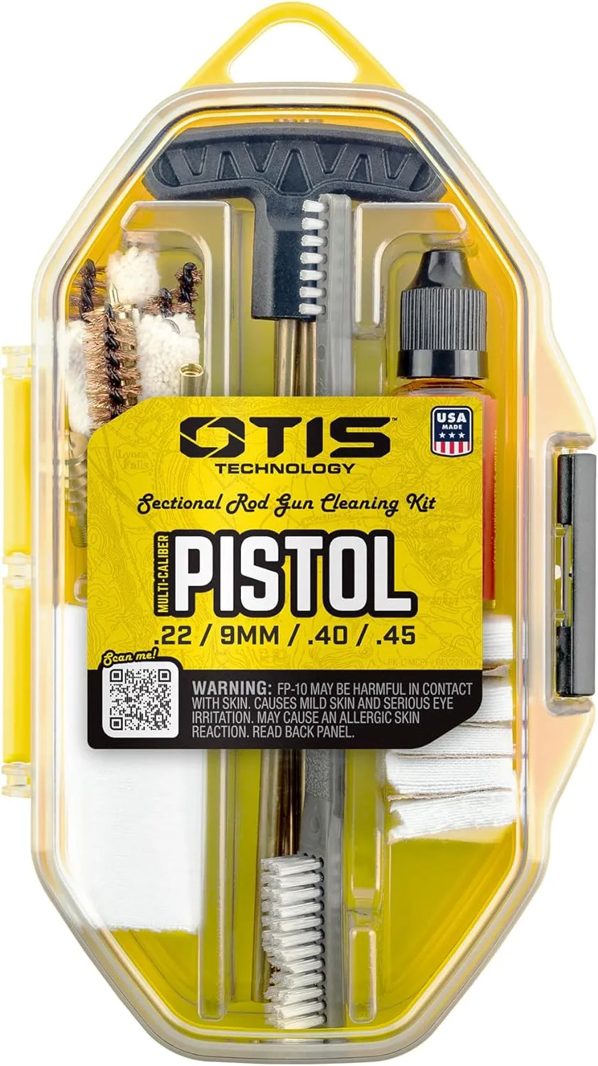 Otis Multi-Caliber Pistol Cleaning Kit with Brass Rod