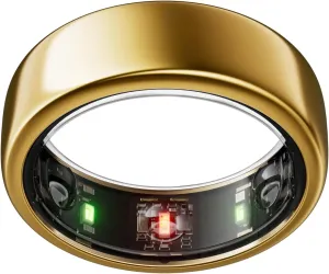 Oura Ring Gen3 Horizon - Gold - Size 7 - Smart Ring - Size First with Oura Ring Gen3 Sizing Kit - Sleep Tracking Wearable - Heart Rate - Fitness Tracker - 5-7 Days Battery Life