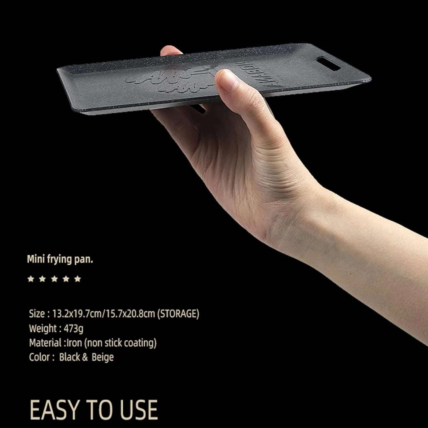 Outdoor Baking Tray Mountaineering Fishing Barbecue Fried Fish Without Touching Frying Pan Camping Fried Steak Pot
