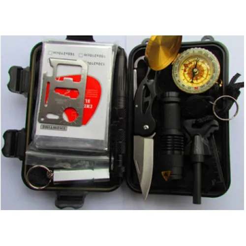 Outdoor survival kit.