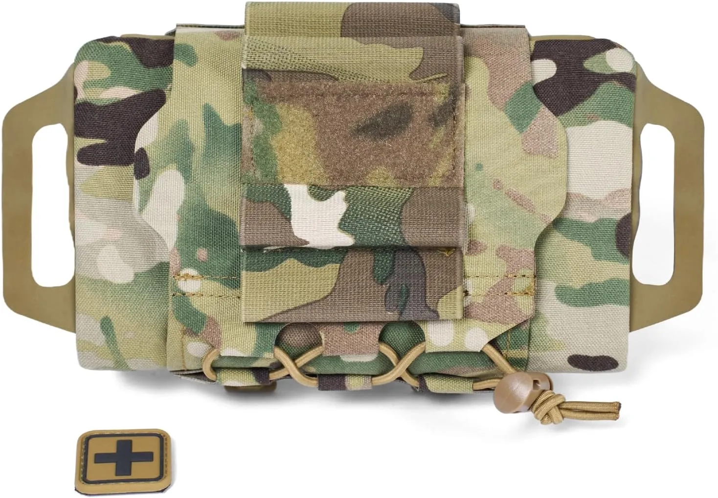 Outdoor Tactical Field-Ready Molle Pouch Quick First Aid Pouch Two-Component Organizer System with Ruggedized Carry Dense Rubber Grip Handle Bag Molle Accessories
