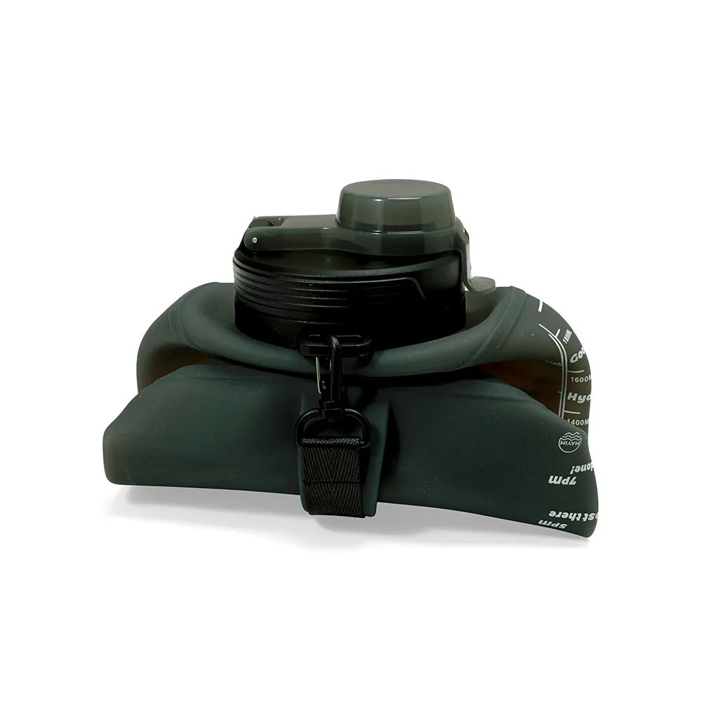 OVERSIZE SILICONE COLLAPSIBLE BOTTLE - BLACK