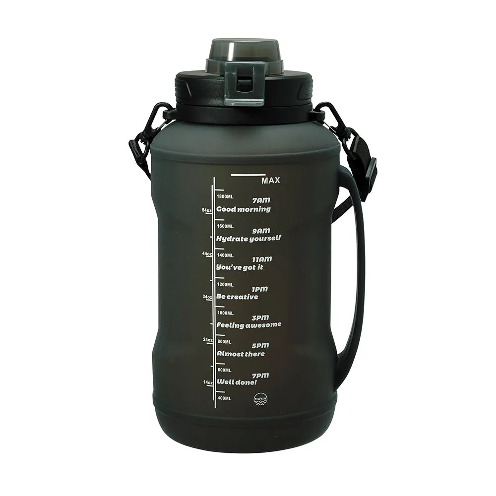 OVERSIZE SILICONE COLLAPSIBLE BOTTLE - BLACK