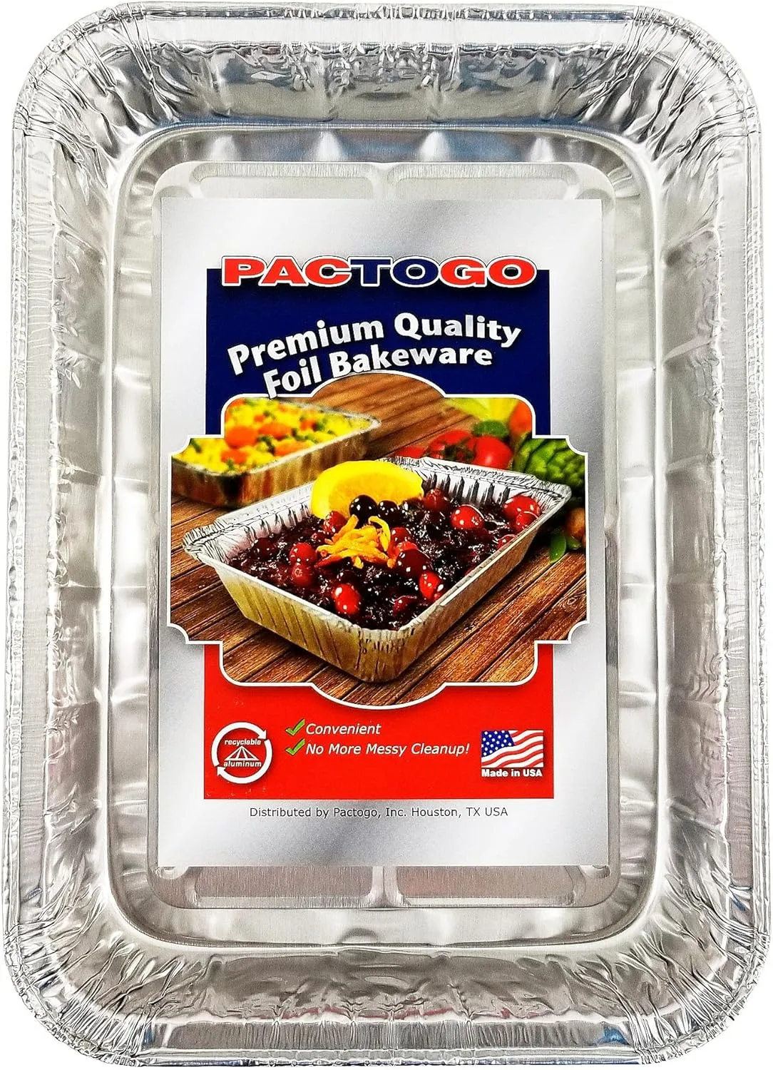 PACTOGO 7.5" x 5" Small Aluminum Foil BBQ Grease Drip Catching Pan - Compatible with Weber Grills (Pack of 30)