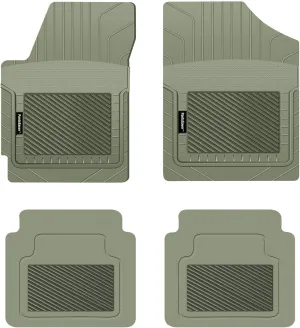 PantsSaver Custom Fit Floor Mats for Hyundai Kona 2019 All Weather Protection-4 Piece Set-High Raised Border Protection Great for Catching SpillsGrey