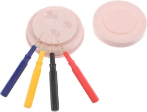 PartyKindom 1set Oiler Pen Tool Kit for Watch Repairing Precision Oil Application Pens Design for Easy Use Watches and Clocks
