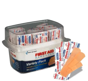 PhysiciansCare 90095 Adhesive Bandages, Plastic/Fabric, 150 Bandages/Kit