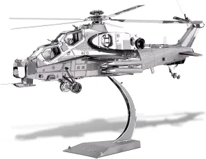 Piececool 3D Metal Puzzle Military Model Kits, 10 Helicopter Airplane Models Kits to Build for Teens Men Hobbies Toys DIY Brain Teaser Puzzles, Great Birthday Gifts, 122 Pcs