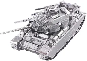 Piececool 3D Puzzles for Adults Metal Tank Model Kits-Centurion Afv Tank DIY 3D Metal Model Building Blocks Brain Teaser Puzzle Stress Relief Toys, Great Birthday Gifts-172 Pcs