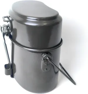 PLAA Type 78 Military Style Alumilum Alloy Mess Kit Survival Cookware Set Equipment for Camping 3 in 1