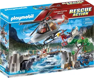 Playmobil Canyon Copter Rescue