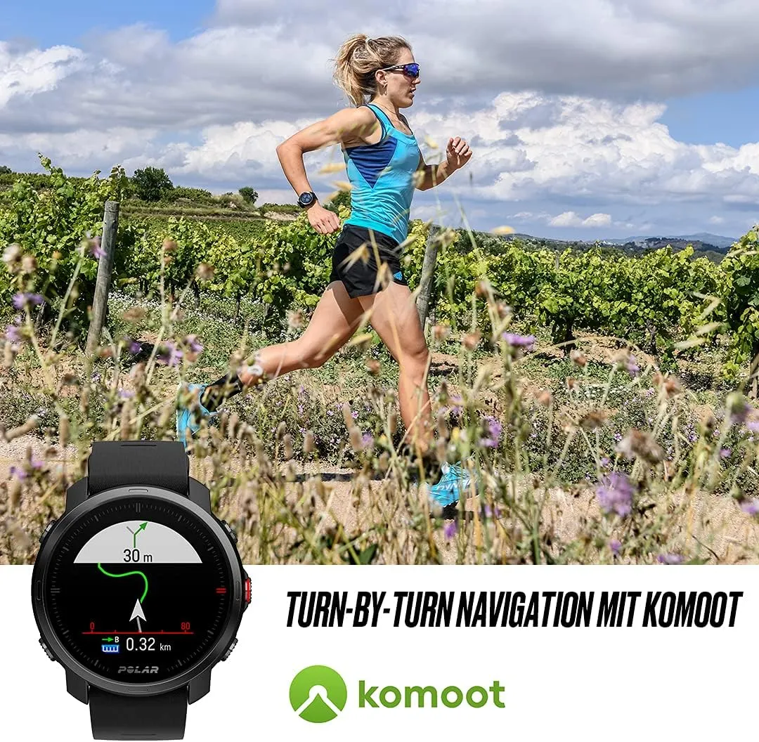 Polar Grit X - Rugged Multisport GPS Smart Watch - Ultra-Long Battery Life, Wrist-based Heart Rate, Military-Level Durability, Sleep and Recovery, Navigation - Trail Running, Mountain Biking