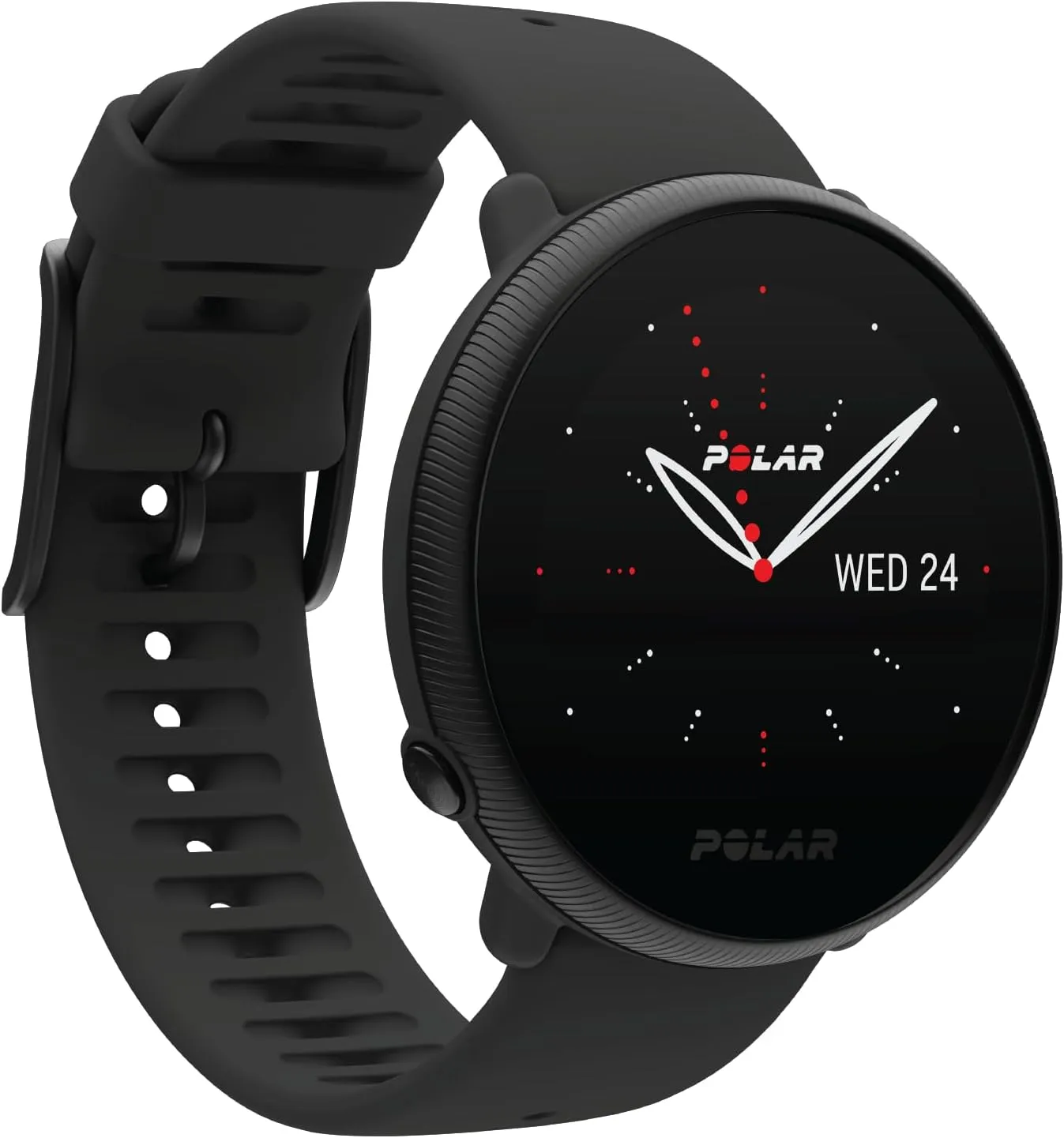 POLAR Ignite 2 Series Water Resistant Smartwatch with GPS, Heart Rate Monitoring, Sleep Analysis and Personalized Fitness Tracking, S-L, for Men or Women, Black