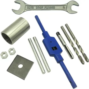 Poolzilla Anchor Removal Tool Kit, 8 Piece Set for Rethreading and Removing Pool Cover Anchors, All-in-One Anchor Replacement Tool Kit Made with Stainless Steel