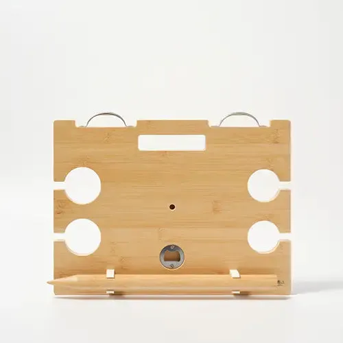 Portable Wine and Cheese Table Le Weekend Natural