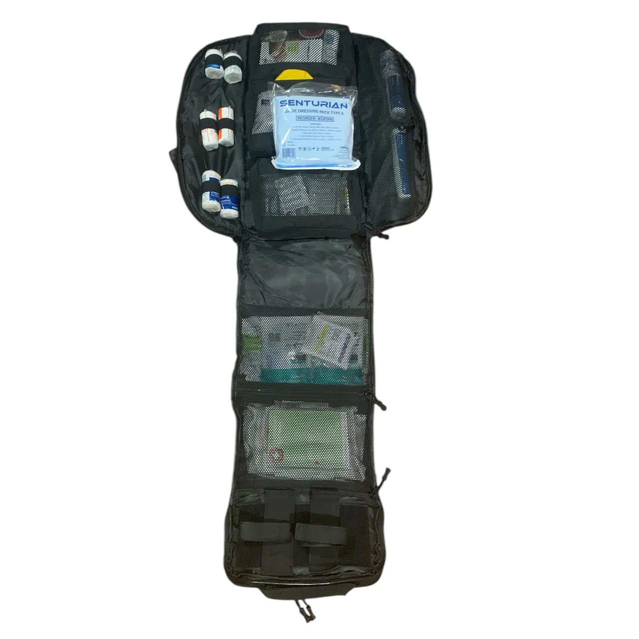 Premium First Aid Combat Backpack Bundle Black