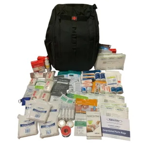 Premium First Aid Combat Backpack Bundle Black