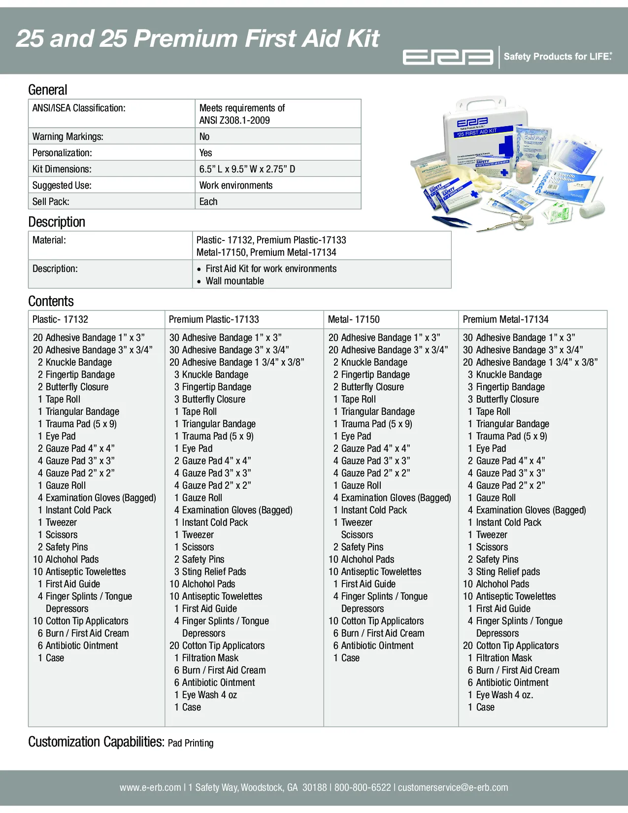 Premium First Aid Kit with Metal Box