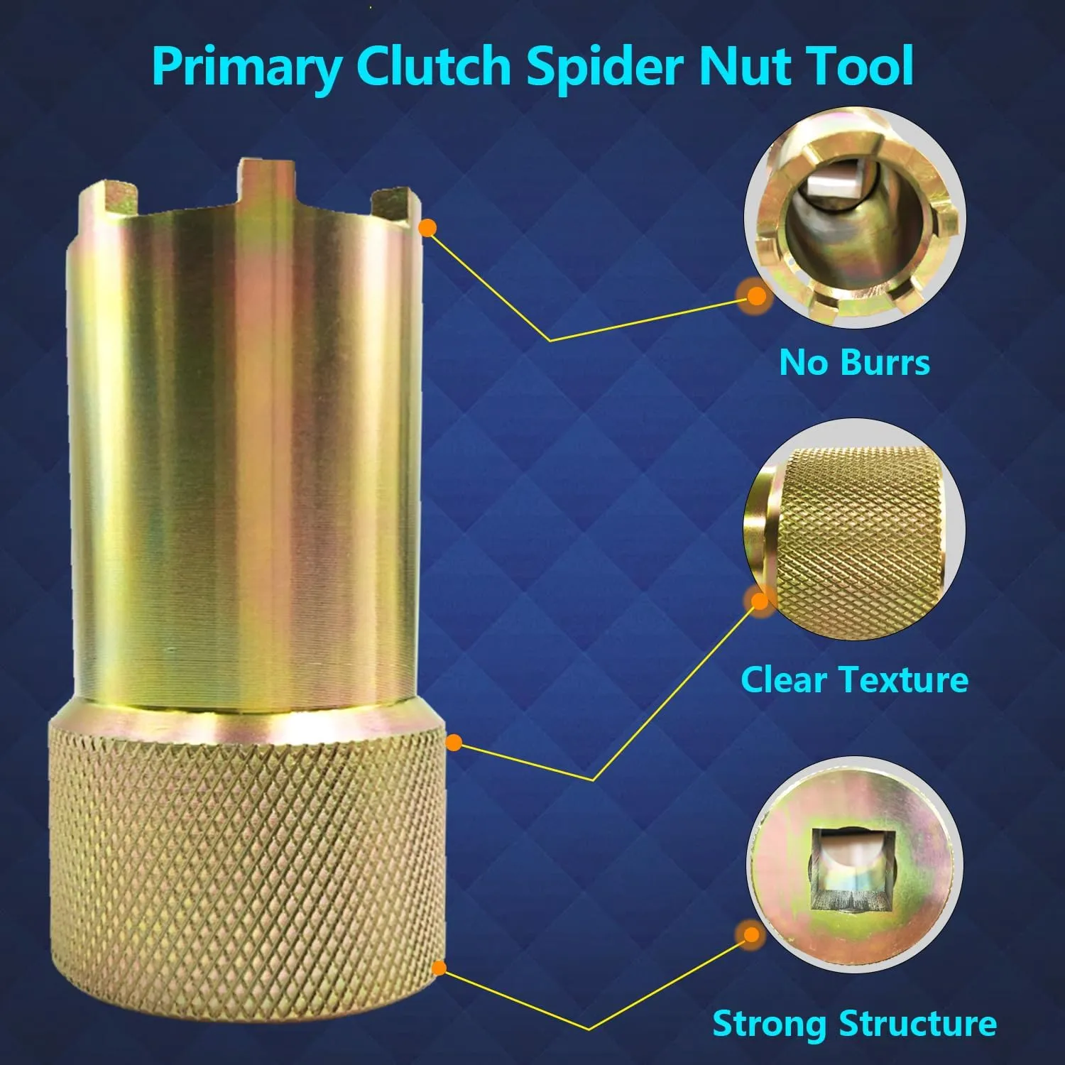 Primary Clutch Spider Tool & Spider Nut Tool & Fixture Plate Tool Fit for Polaris Turbo Ranger 900 1000 RZR XP Trail 900 1000 General 900 1000