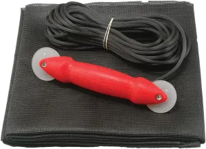 Prime-Line P 7542 Screen Door Repair Kit with Rolling Tool – Replace Screen on Windows or Patio Doors, 48” x 84” Charcoal Fiberglass Screen Cloth (1 Kit)