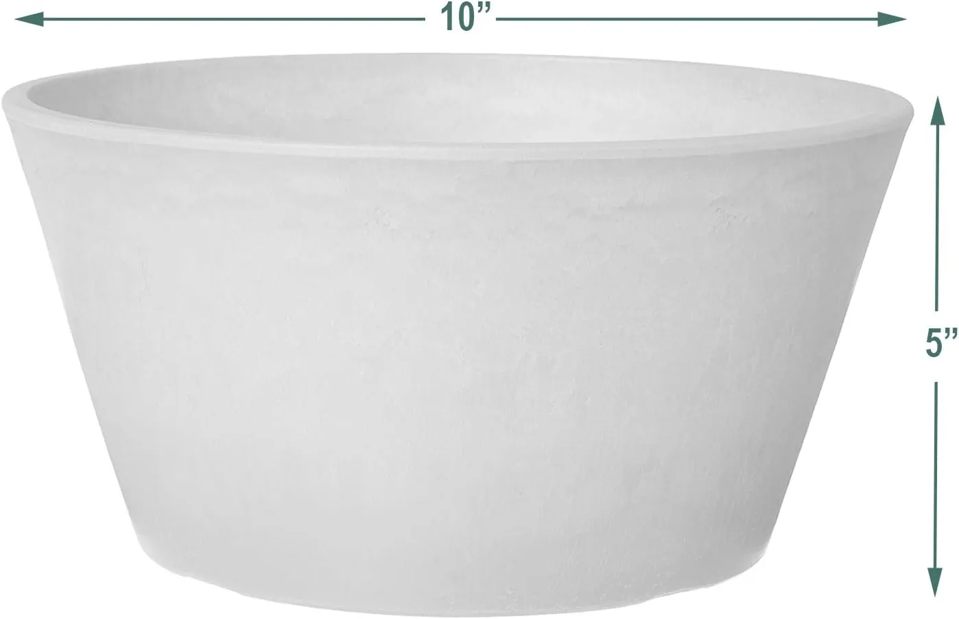 PSW Pot TD25C Collection Shallow Bulb Pan Planter for Succulents, Bonsai, Fairy Gardens, Herbs, 10-inch, Chocolate