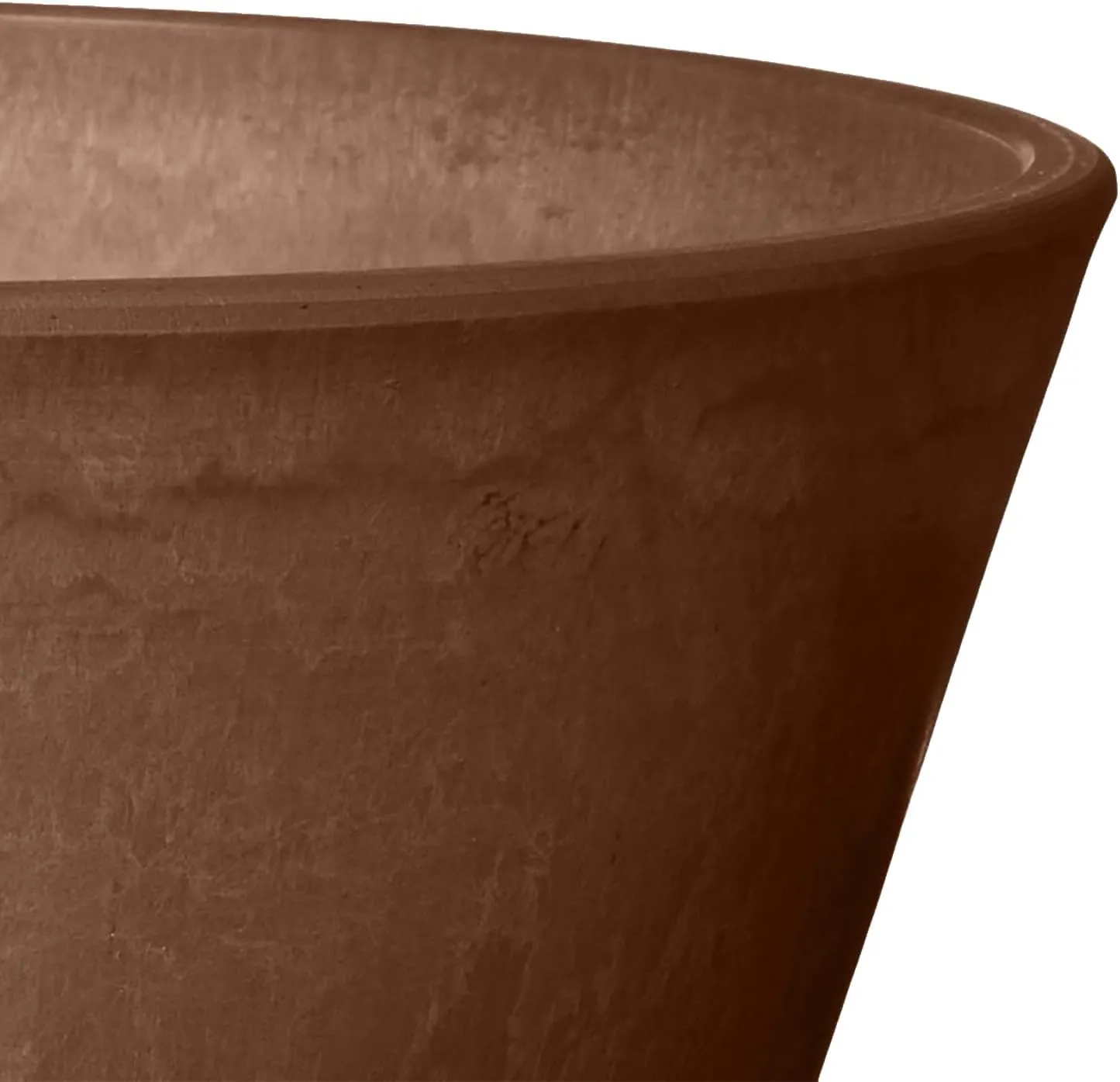 PSW Pot TD25C Collection Shallow Bulb Pan Planter for Succulents, Bonsai, Fairy Gardens, Herbs, 10-inch, Chocolate