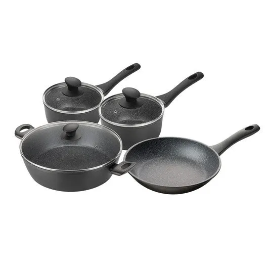 Pyrolux 4 Piece Cookware Set - Fry Pan 26cm, Saucepan 16cm/1.5 Litre, Saucepan 20cm/3 Litre, Chef Pan 30cm/4.6 Litre