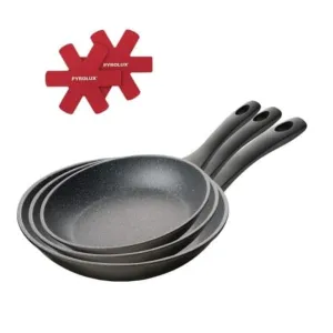 Pyrolux Pyrostone Nonstick Fry Pan Set - 3 Piece (20cm, 24cm, 28cm)