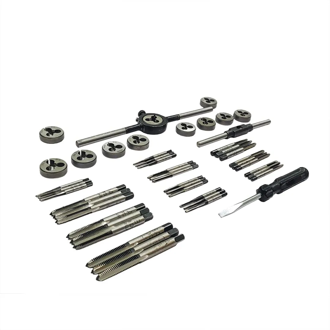 Quality British Association Tap and Dies Set 0 to 10 BA II Supplied in Wooden Box
