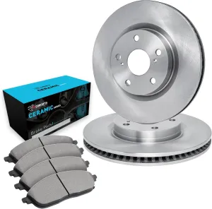 R1 Concepts Front Brakes and Rotors| Automotive Replacement Brake Kits| Front Ceramic Brake Pads and Rotors Kit| Fits 2018-2022 Hyundai Kona; 2019-2022 Kia Forte; 2020-2021 Kia Forte5