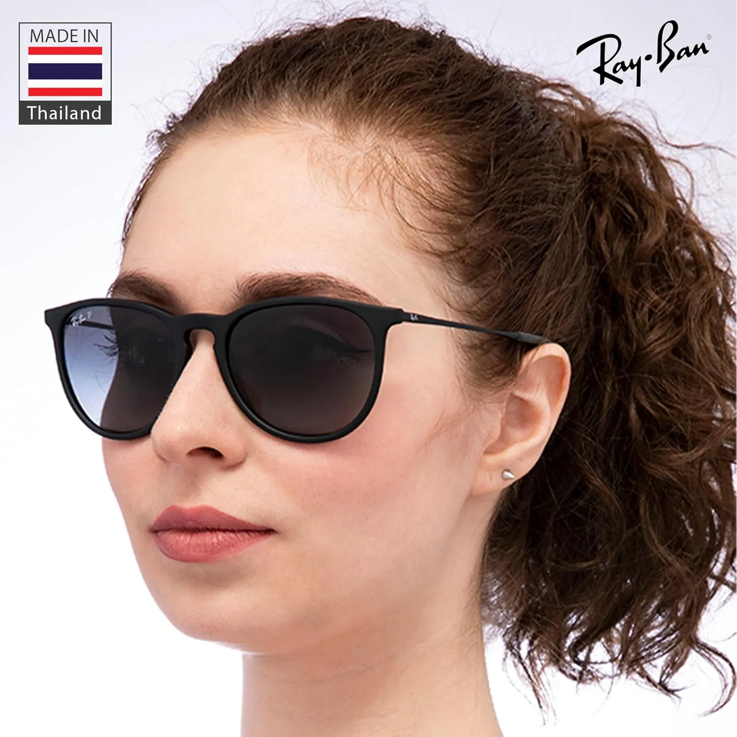 Ray-Ban RB4171 ERIKA Color Mix Phantos Shape Sunglasses With Eyewear Kit Bundle - High Bridge Fit - Retro Sunglasses