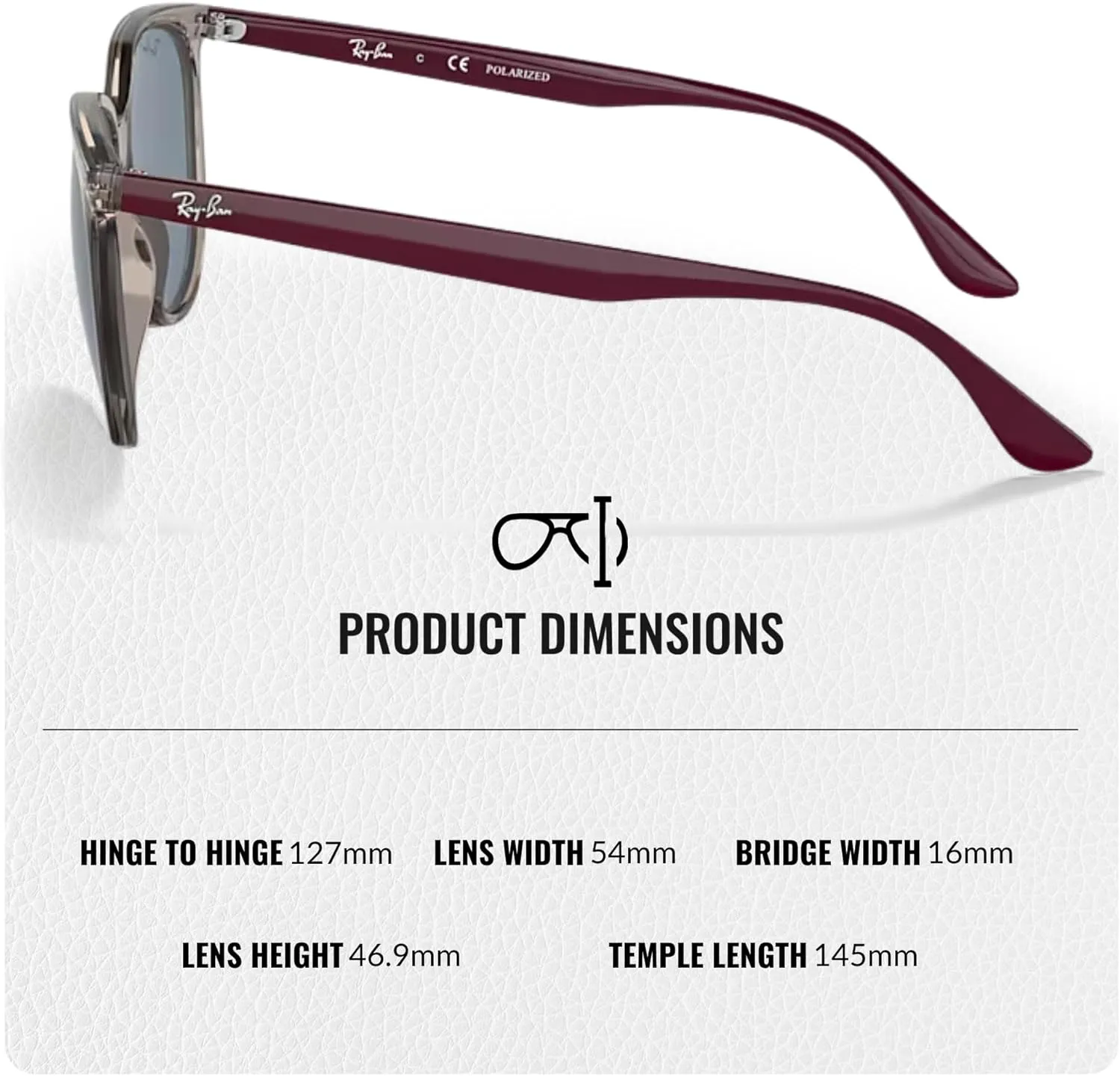 Ray-Ban RB4378 Square Shape Sunglasses With Eyewear Kit Bundle - High Bridge Fit - Square Sunglasses