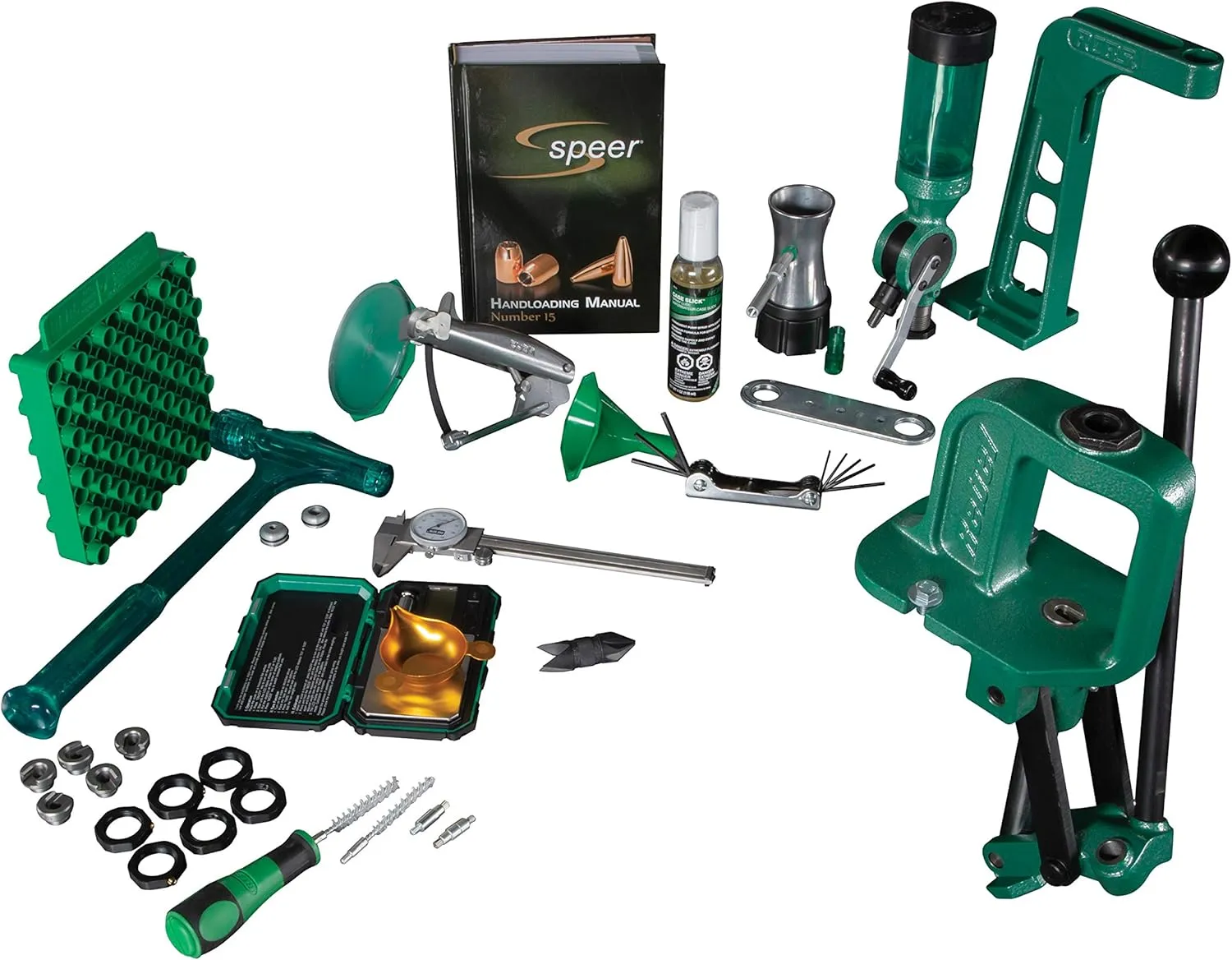 RCBS Rebel Plus Reloading Kit, Complete Reloading Equipment Kit with Press, Powder Measure, Scale, Bullet Pulling Kit and More