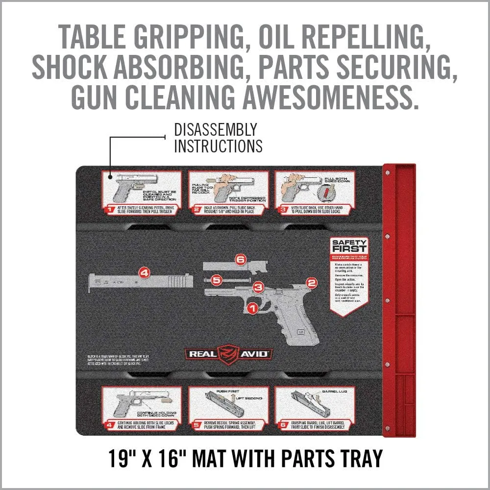 Real Avid Glock Accessories - Choose Between 2-in-1 Tool, 4-in-1 Tool or Pro Pack for Glock (Features Gun Mat, 2-in-1 Tool Cleaning Kit & Mag Tool)