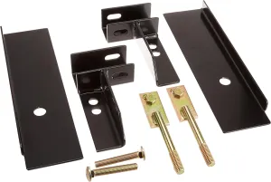 RealTruck Backrack Hardware Kit for use w/ 21" Toolbox, Black, No Drill | 30118TB | Fits 2008-2019 Toyota Tundra