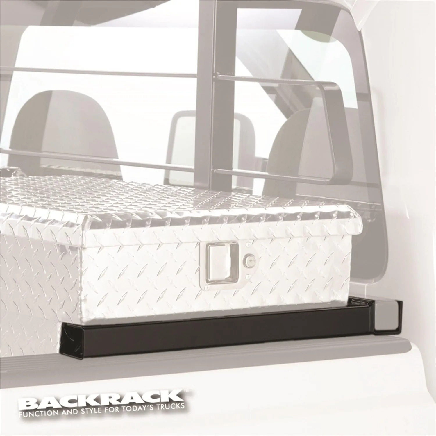 RealTruck Backrack Hardware Kit for use w/ 21" Toolbox, Black, No Drill | 30167TB | Fits 2019-2025 RAM 1500 5.5' Bed w/o RAMbox Cargo MGMT