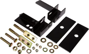 RealTruck Backrack Hardware Kit for use w/Standard Bed, Black, No Drill | 30106 | Fits 1975-1996 Ford F-150