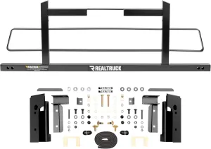RealTruck Backrack Hardware Kit for use w/Wide-Top Tonneau, Black, No Drill | 50123 | Fits 2015-2025 Ford F-150; 2022-2025 Ford F-150 Lightning