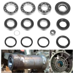 Rear Differential & Axle Bearing Seal Kit for 1997-2017 Honda TRX 250 Recon TE TM ES, 250 EX X Sportrax, Complete Kit for Wheel Rear ATV Differential and Axle Rebuild