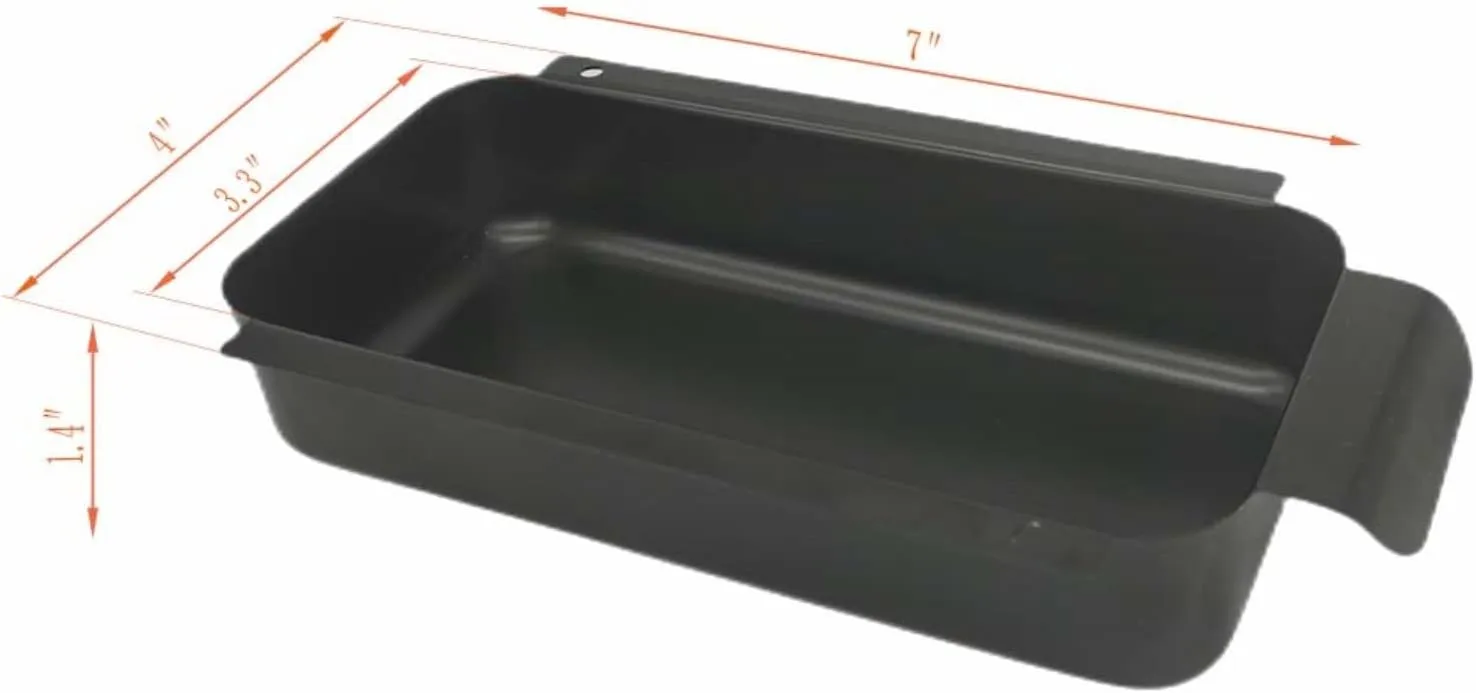 Replacement Charbroil 9328812P06 Metal Disposable Grill Grease Cup Holder Drips pan (Black Holder & 10-Liners)